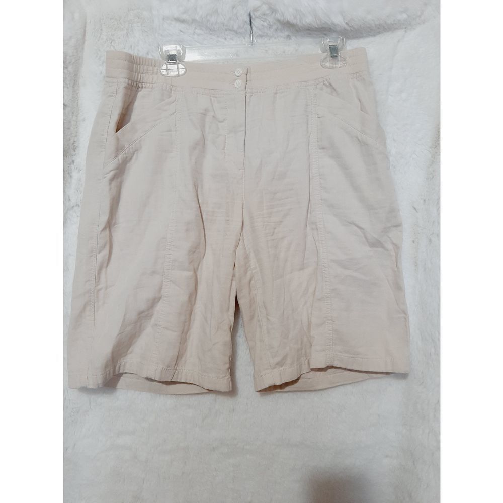 J.JILL beige khaki sz 12 soft cotton shorts